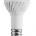 LED lemputė, R63, 18 LED SMD 2835, šiltai baltas, E27, 8W, AC220-240V, švietimo kampas 120*, 650 lm