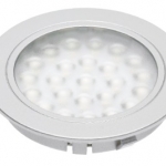 LED šviestuvas (įleidžiamas) ALVARO, 12V DC, 1,7W, 24 SMD3528, 130lm, 3000K, 2m laidas su miniAMP